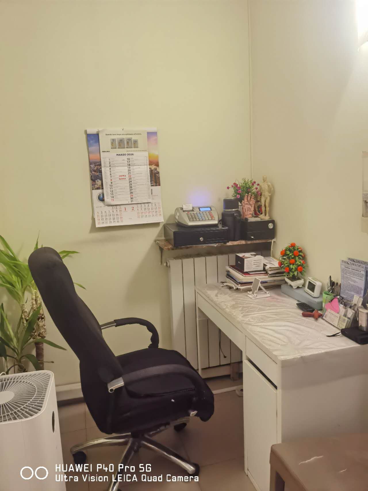 Area reception e cassa dello studio